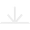 Ekena Millwork Saratoga Architectural Grade PVC Gable Bracket, 108"W x 63"H x 2"D x 6"F, 14/12 Pitch GBP108X63X0206SAR00 - alternate 4